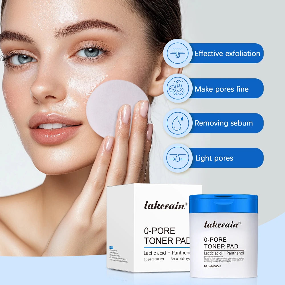 Lakerain Zero Pore Toner Pads (80 Pads)