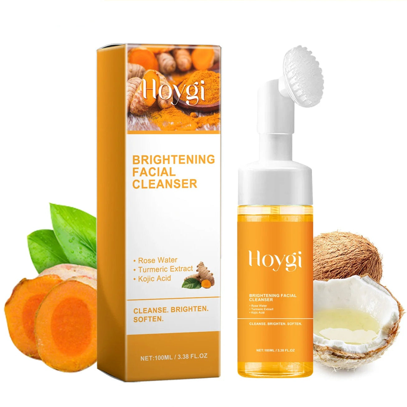 Mousse nettoyante au curcuma HOYGI 100ml
