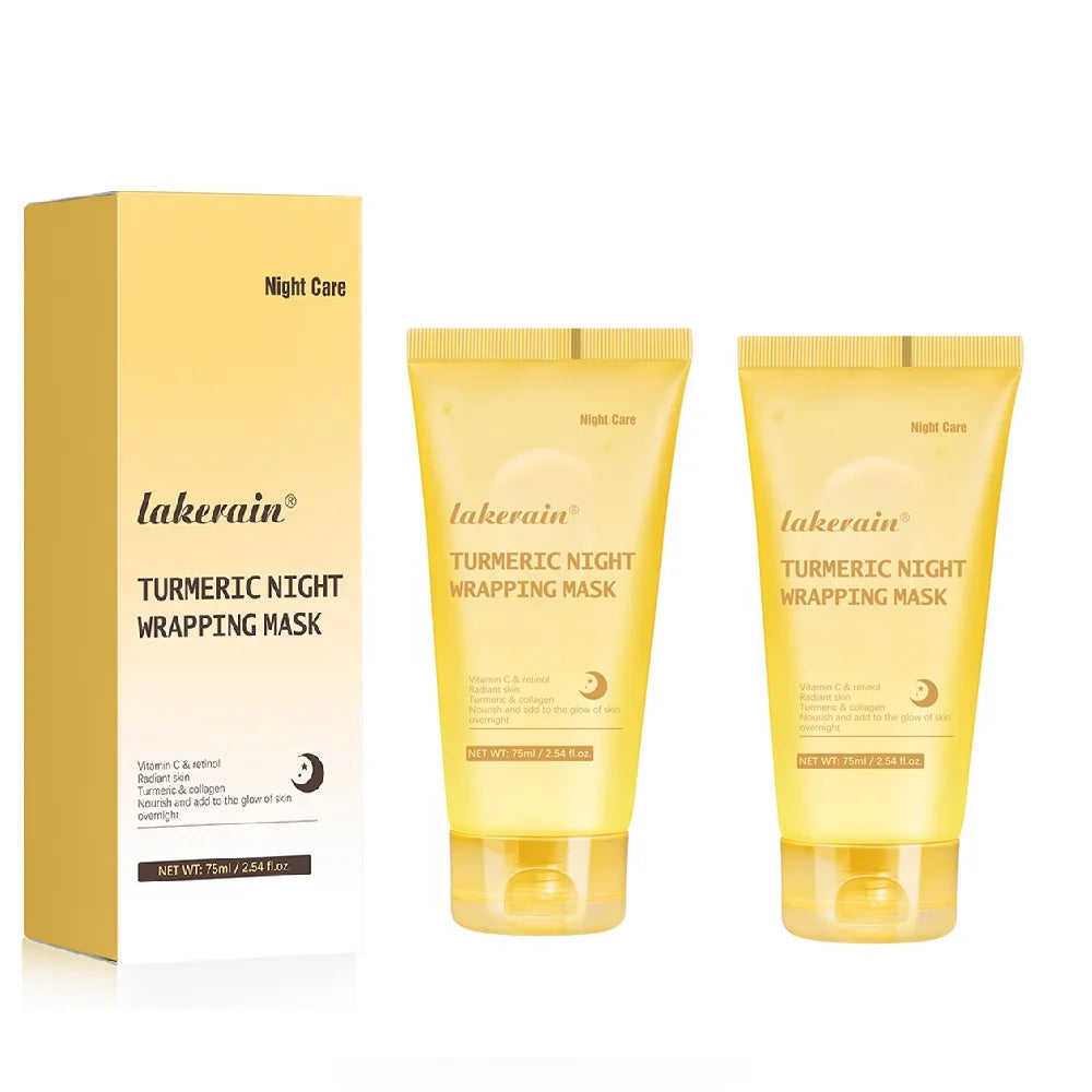 Lakerain Masque de Nuit Enveloppant au Curcuma 75ml