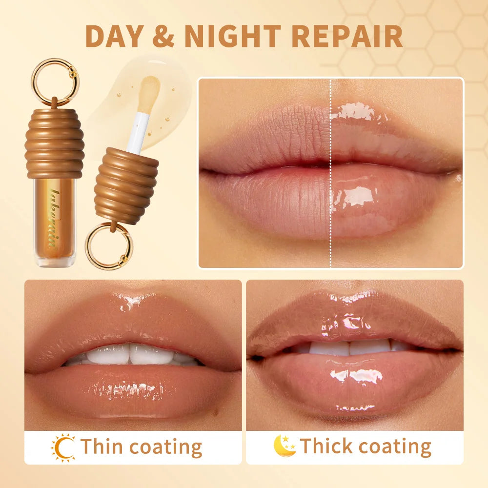 Lakerain Glänzendes Honig-Lippenöl