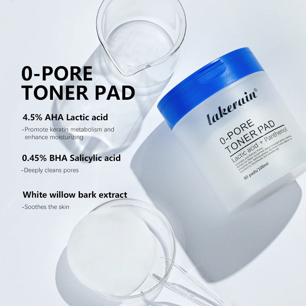 Lakerain Zero Pore Toner Pads (80 Pads)
